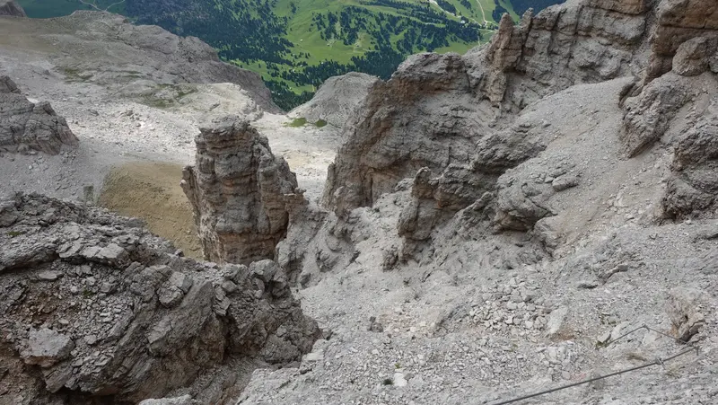 On the second ferrata.