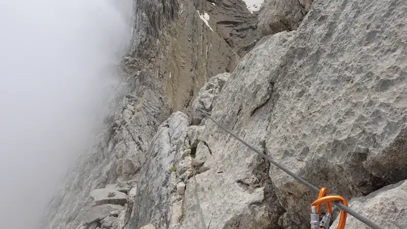 Approaching Forcella Tofana.