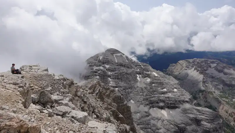 Tofana di Rozes view from the summit.