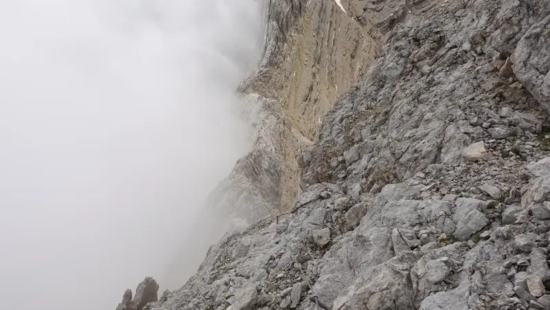 The first part of the ferrata.