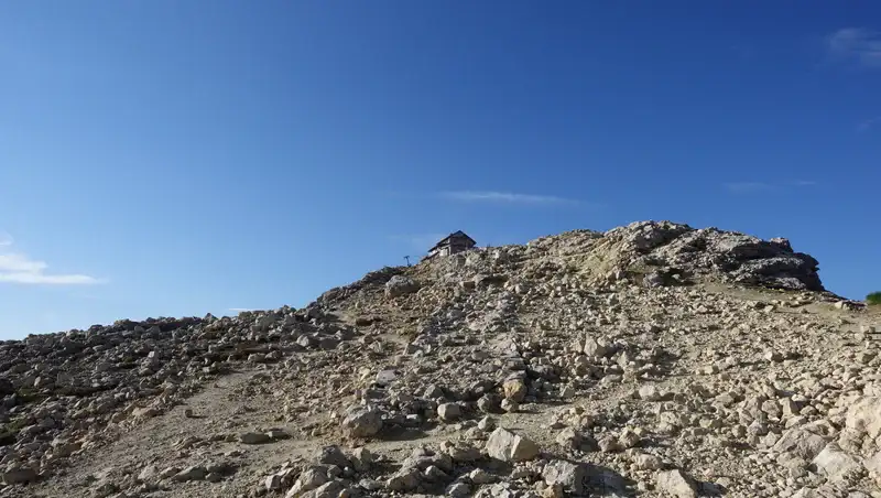 The highest part of the tour to Nuvolau hut.