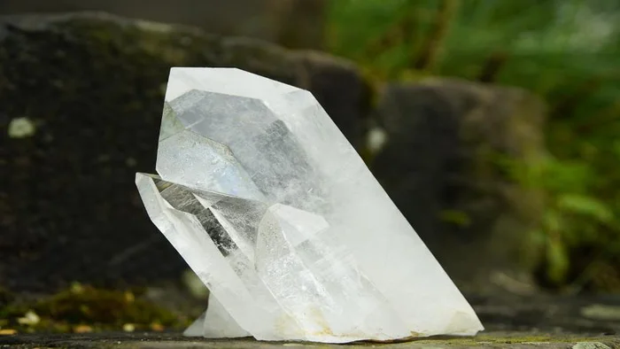 Clear quartz.