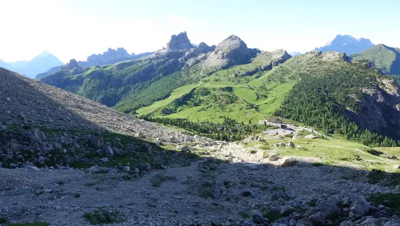 View back to Passo Falzarego.