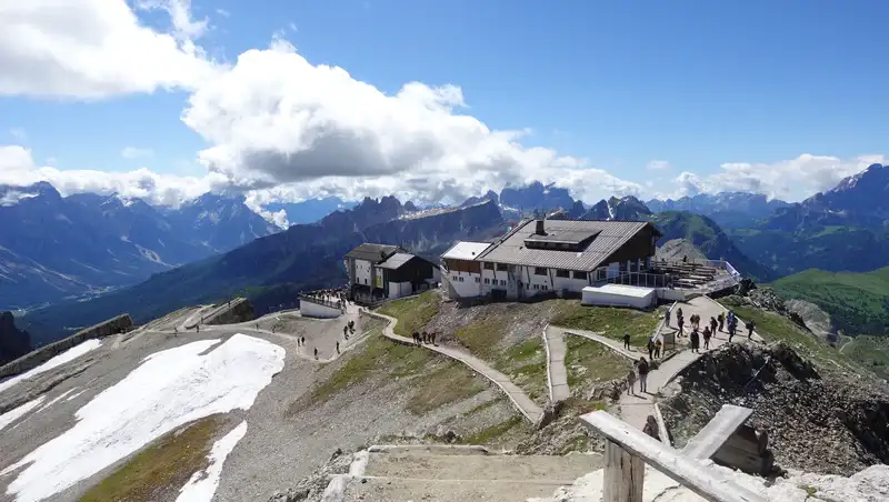 The hut and lift station below.