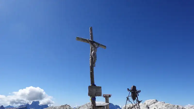 The summit cross.