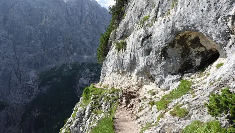 From Alta Via 3 and 4, below lake Sorapis.