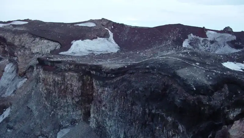 This is how the crater looked when I arrived there after my overnight climb.