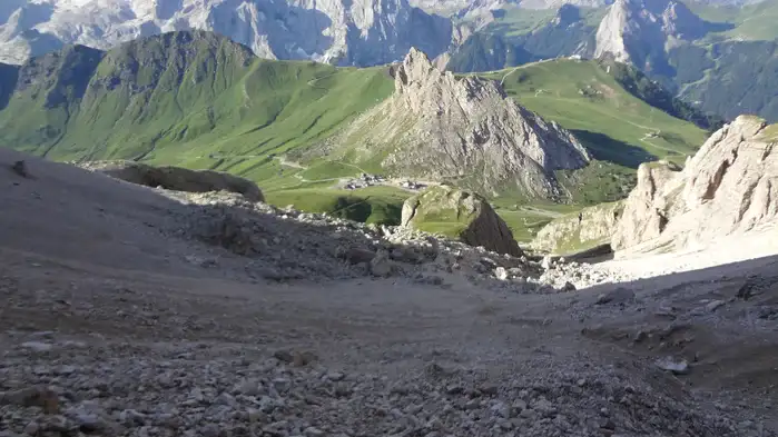 Passo Pordoi, the Dolomites.