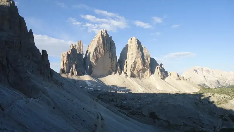 Tre Cime group is on Alta Via 4 and Alta Via 9.