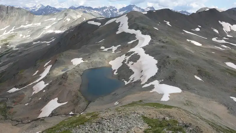 View from the area close to the summit of Piz Cotschen.