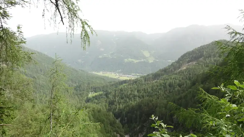 View back to Gozd Martuljek valley.