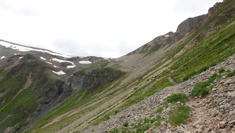 The upper part of the route below Passo Federia.