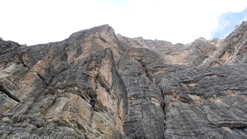 Cliffs on the south side of Tofana di Rozes.