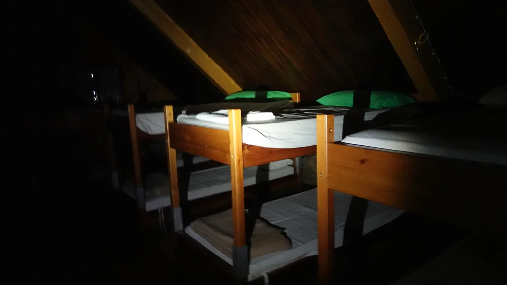 Fully equipped bunk beds.