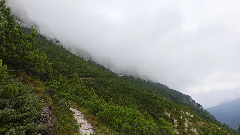 The bivouac in sight.